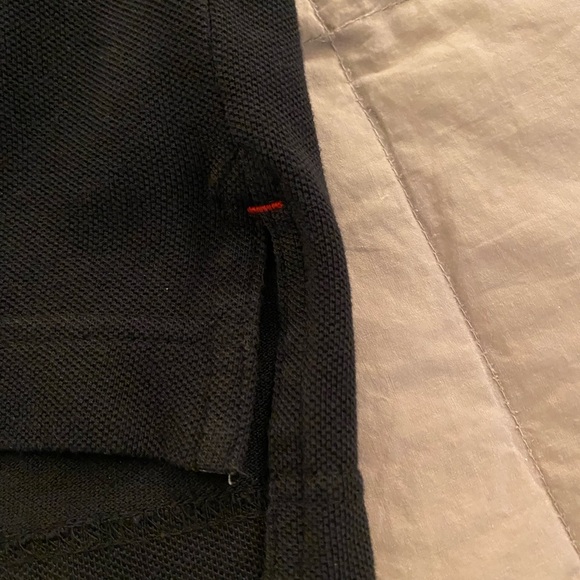 Men's Black Long Sleeve Polo Shirt - Picture 5 of 5